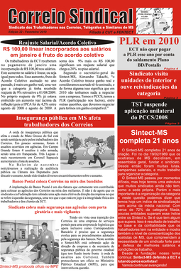 Correio Sindical Edição 32 -  Fevereiro de 2010