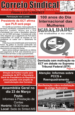 Correio Sindical Edição 33 - Março de 2010