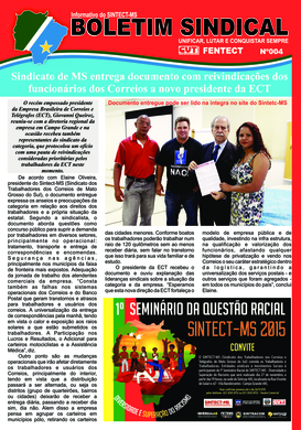 Boletim do Sintect 004 Novembro 2015